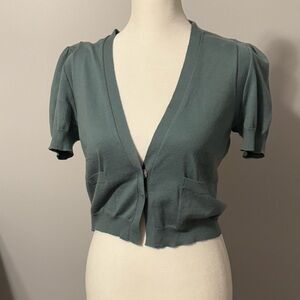 Rivamonti Elegant Teal Knit Cardigan